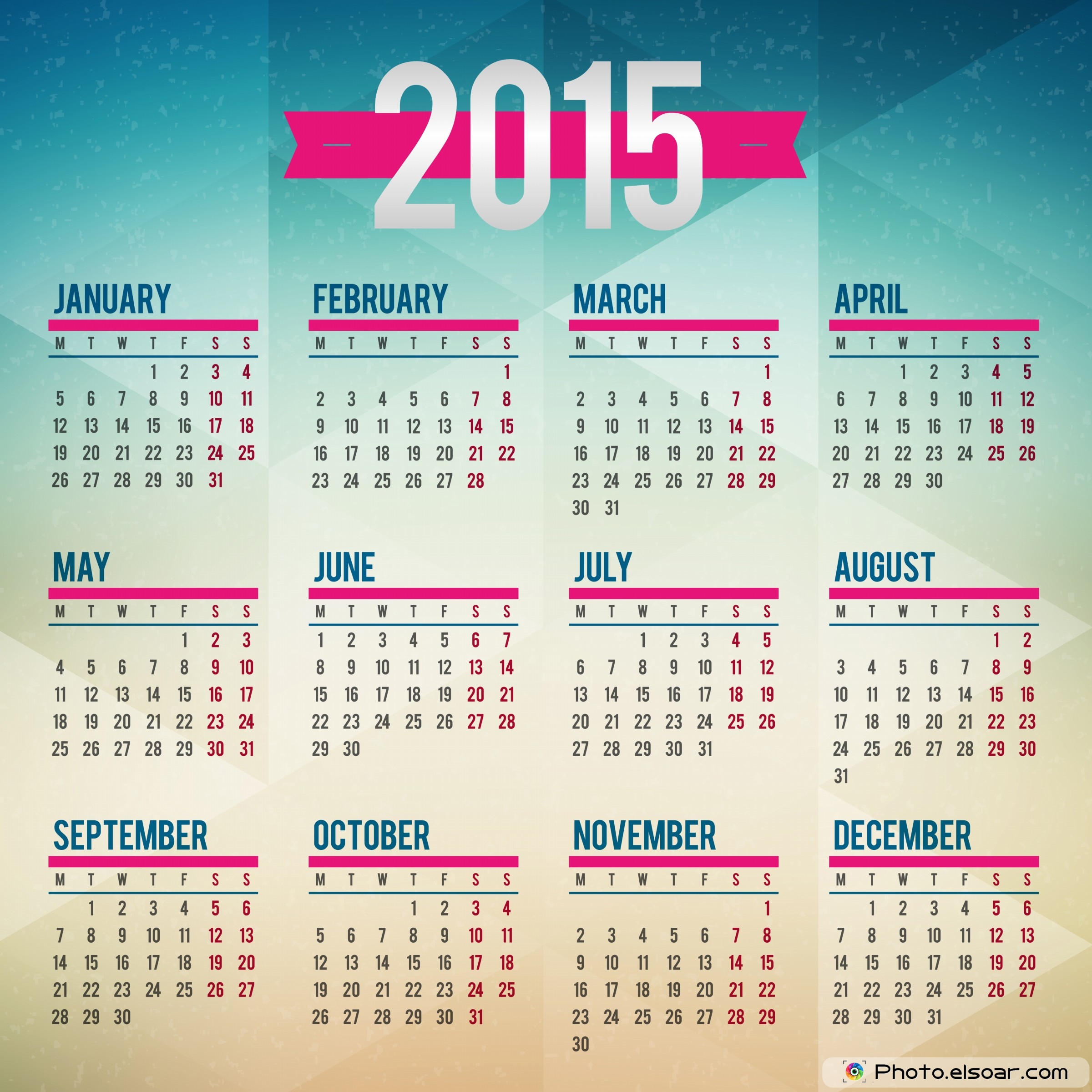 20 2015 Calendar Design Images