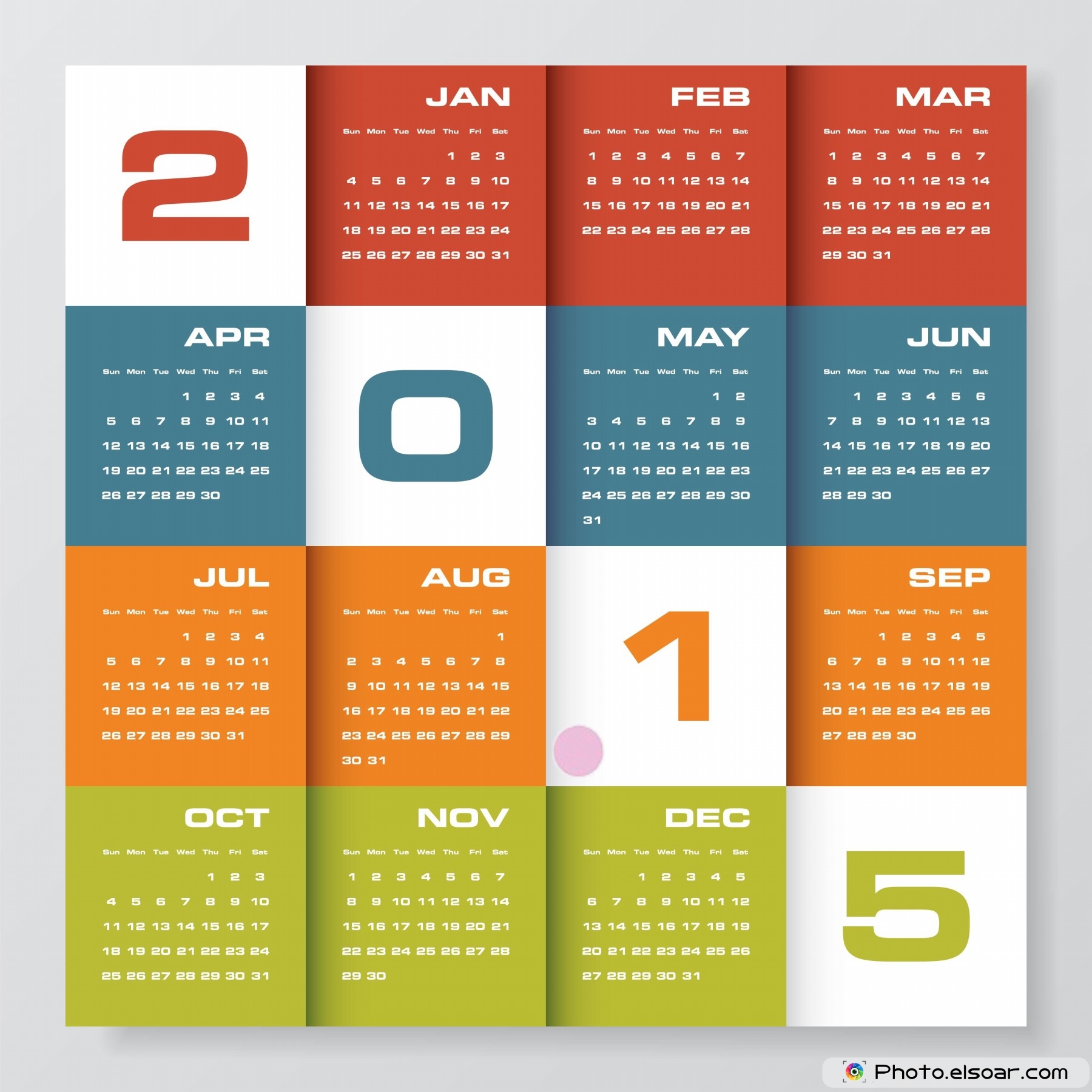 Desktop Calendar 2015