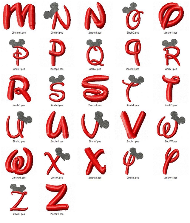 Disney Font Alphabet Letters Disney Font Alphabet Letters