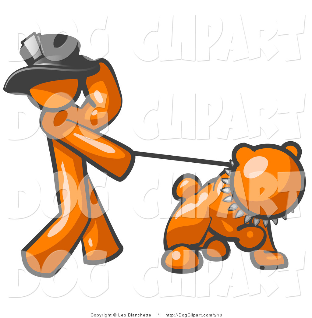 Dog Clip Art Orange