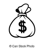 Dollar with Money Bag Vector Icon