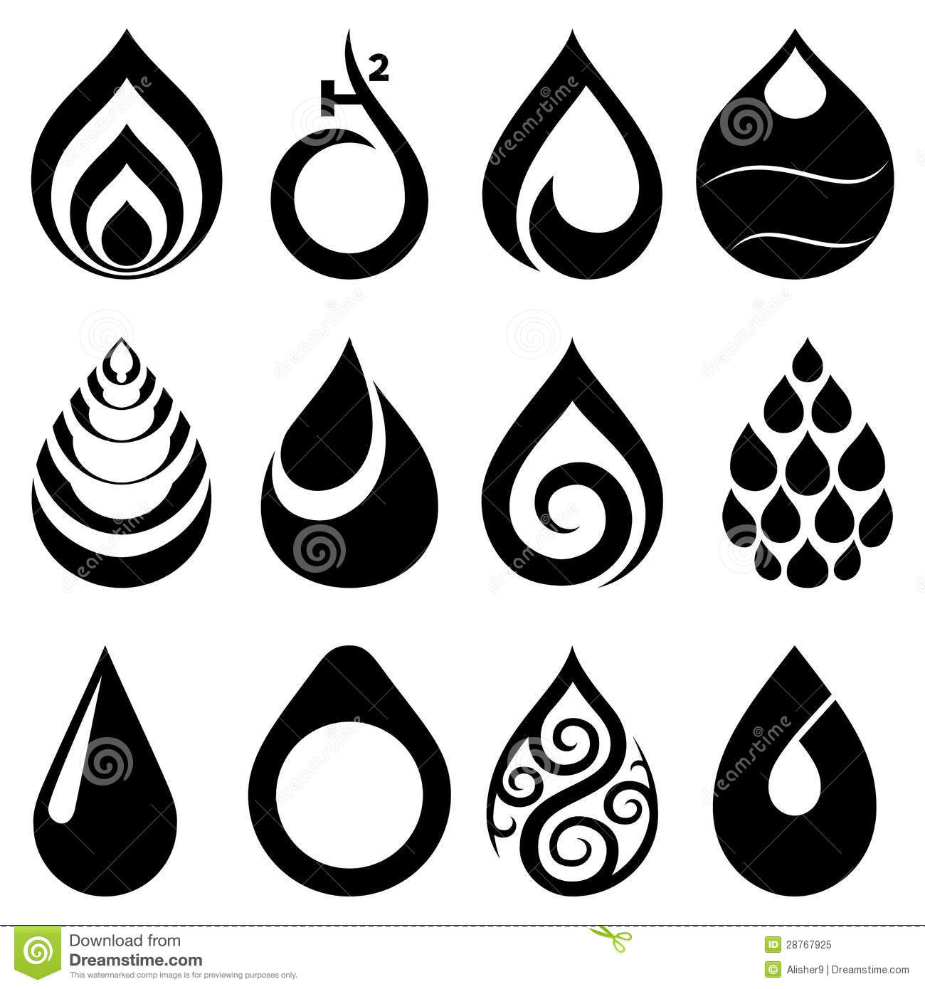 Drop Icon Vector Free