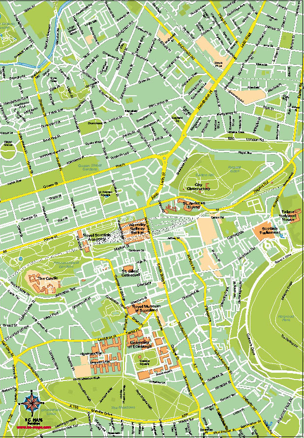 Edinburgh Europe Map