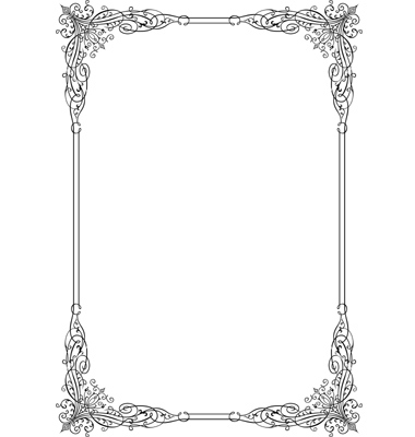 Elegant Silver Borders and Frames