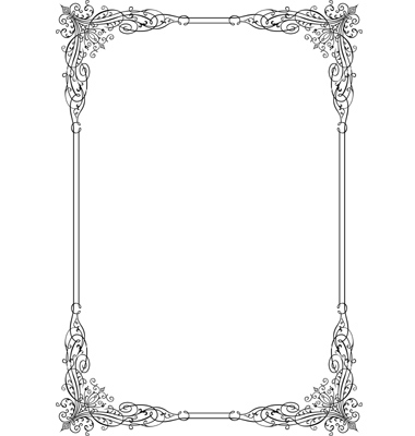 Elegant Silver Borders and Frames