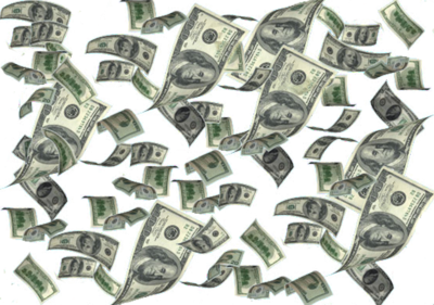 Falling Money Transparent