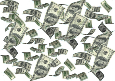 Falling Money Transparent Falling Money Transparent