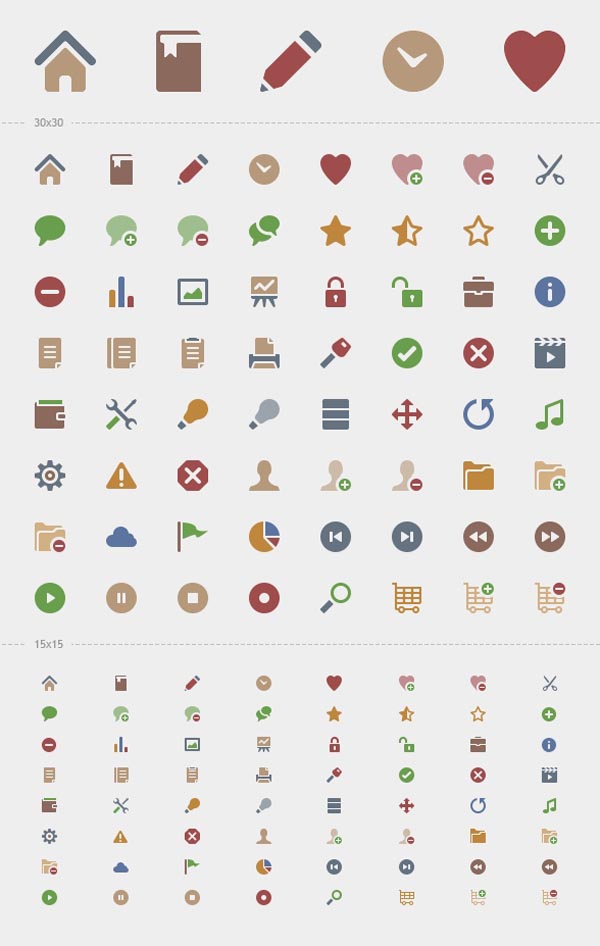 Flat Icons Vector Free