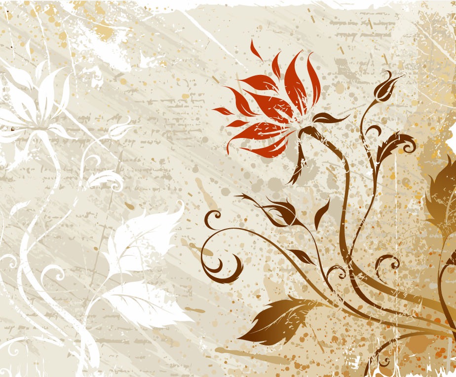 Floral Grunge Vector Floral Grunge Vector