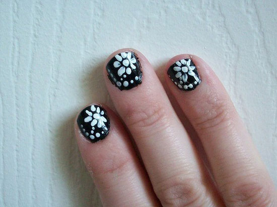 Flower Nail Art Designs for Beginners Flower Nail Art Designs for Beginners