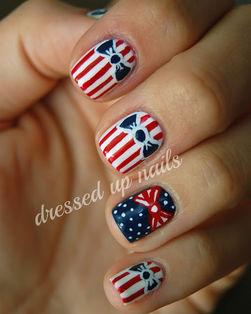 Fourth of July Nail Art