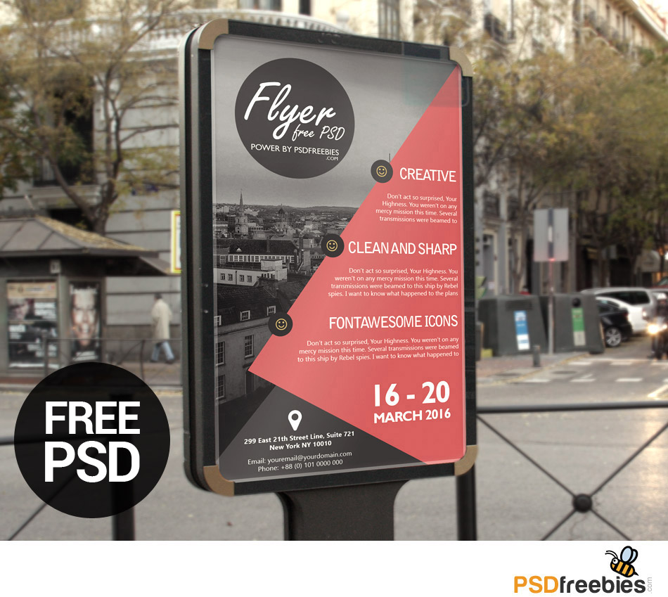 Free Business Flyer PSD Template