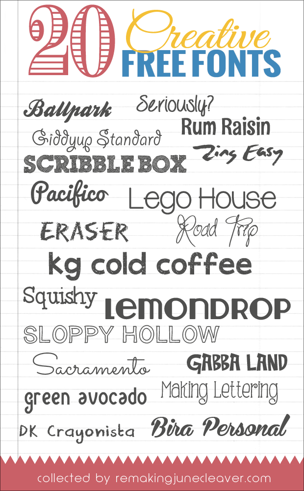 Free Creative Lettering Fonts
