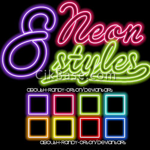 Free Neon Photoshop Style