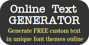 Free Online Text Generator Fonts