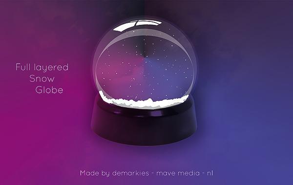 Free Psd Snow Globe Free Psd Snow Globe
