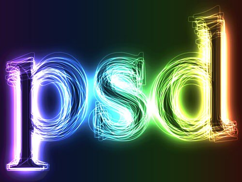 Free Psd Text Effect Neon