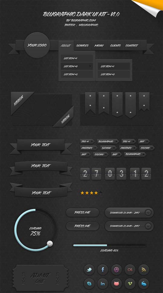 Free PSD UI