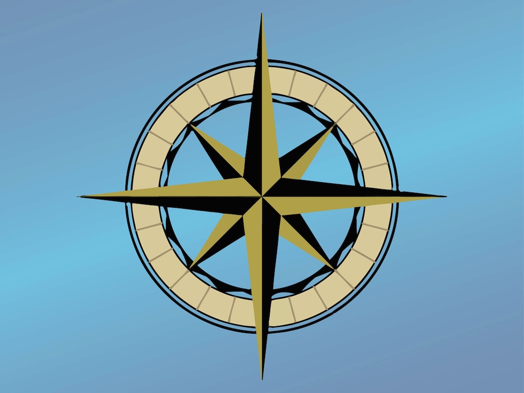 Free Vector Compass Rose Clip Art