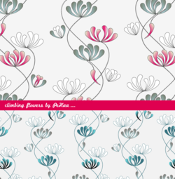 Free Vector Flowers Pattern