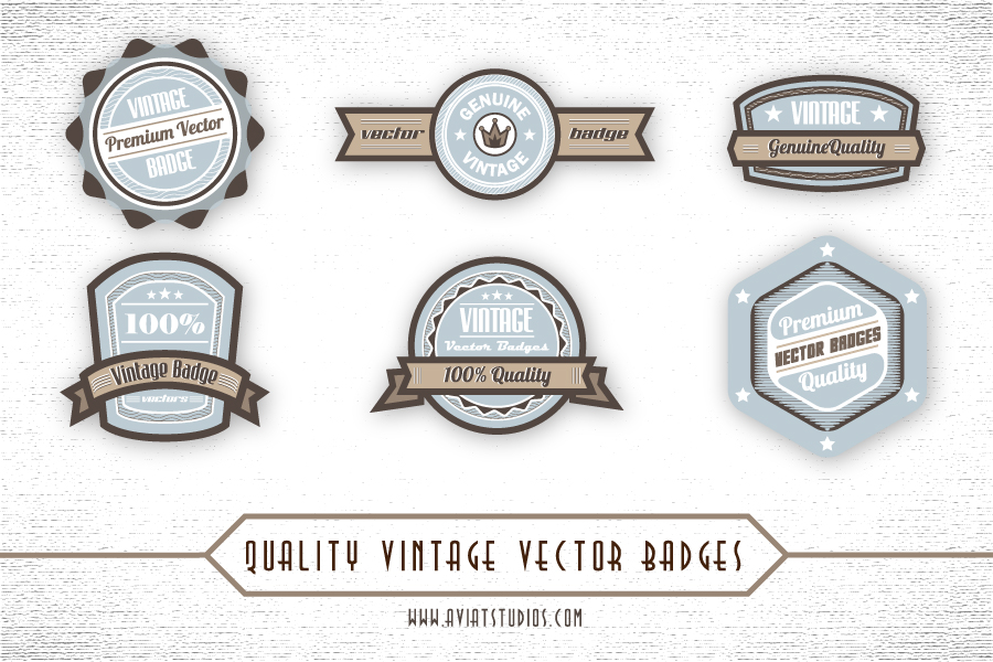 Free Vintage Vector Badge Free Vintage Vector Badge