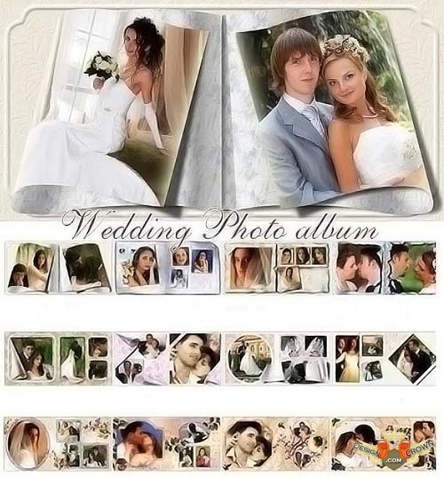 Free Wedding Album PSD Templates