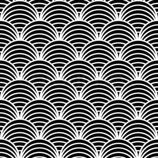 Geometric Fish Scale Pattern