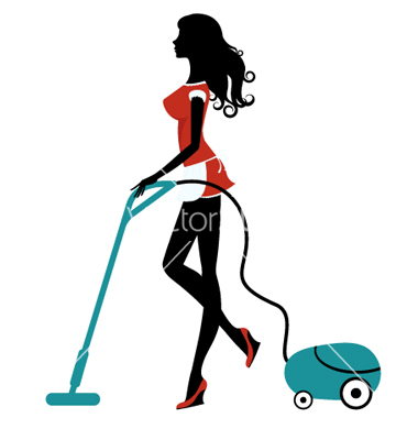 Girl with Vacuum Cleaner