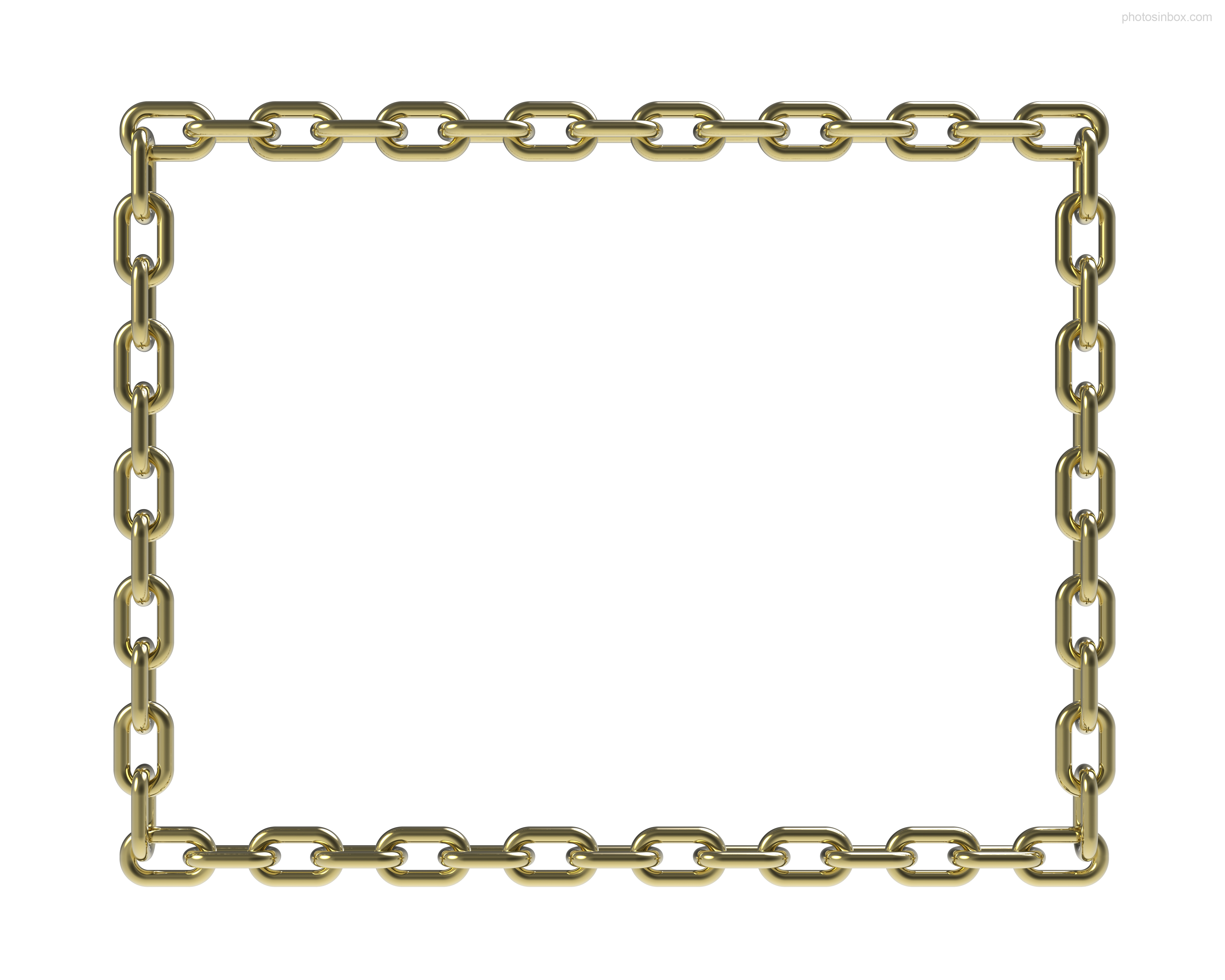 Gold Chain Picture Frames Borders