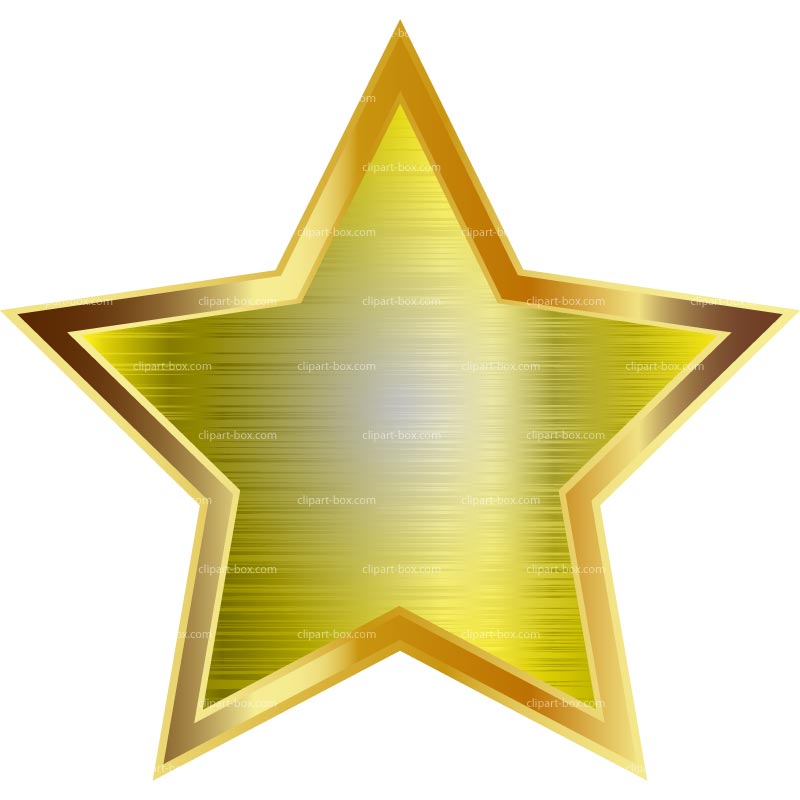 Gold Star Clip Art Vector