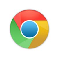 Google Chrome Logo Black and White