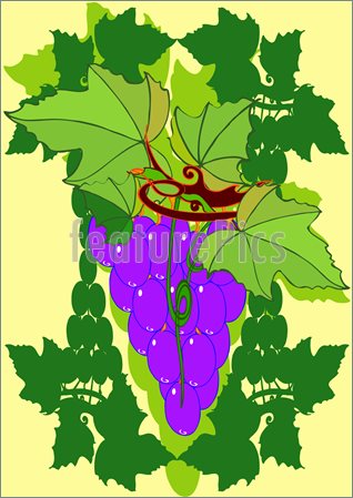 Grapevine Wreath Clip Art