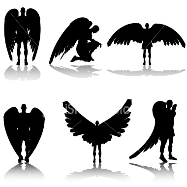 Guardian Angel Silhouette