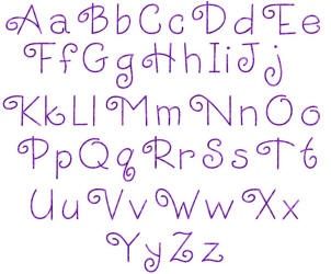 Hand Embroidery Alphabet Fonts