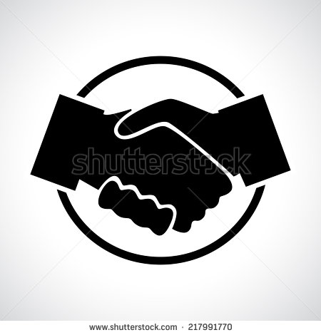 Handshake Icon Black
