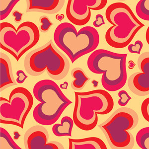 Hearts Vector Pattern Hearts Vector Pattern