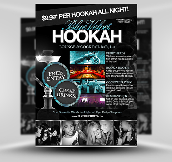 Hookah Lounge Flyer Template Free