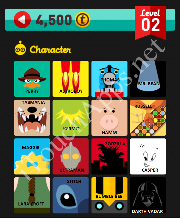Icon Pop Quiz Character Answers Level 2