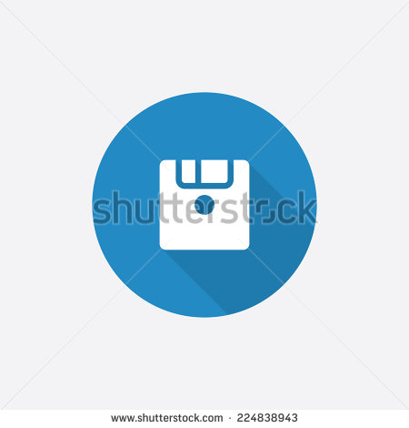 Import Data Icon Blue