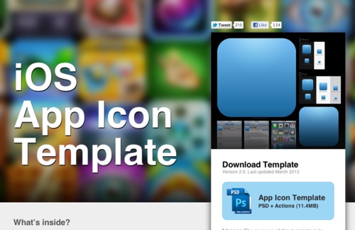 iOS App Icon Template