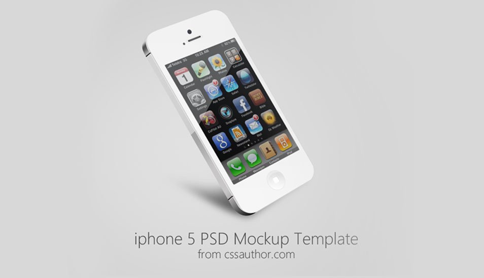 iPhone 5 Mockup Psd Free