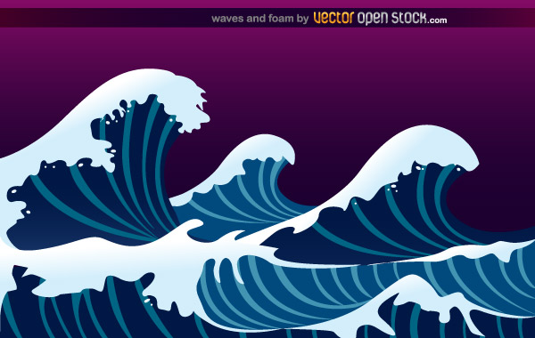 Japanese Ocean Wave Vector