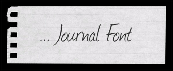 Journal Handwriting Fonts