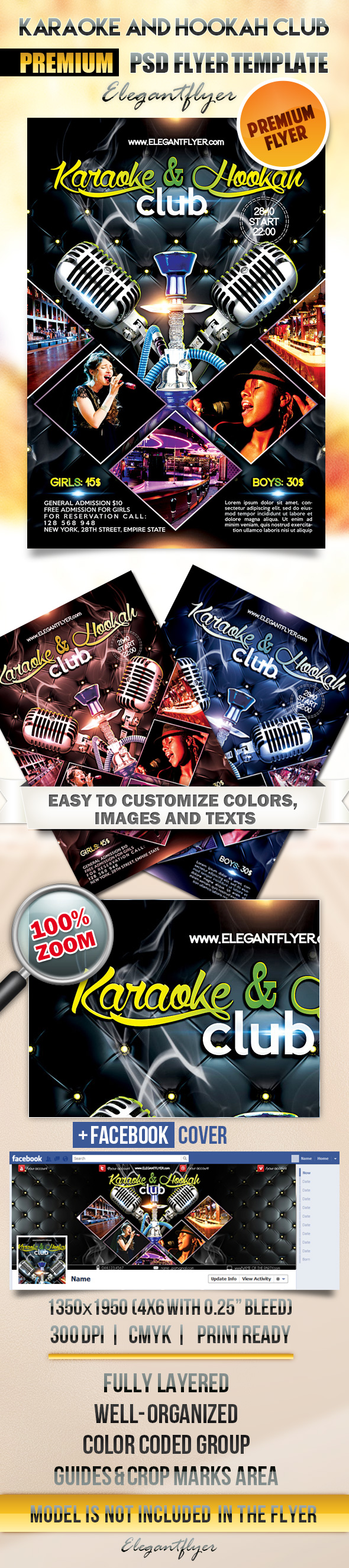 Karaoke Flyer Template Free for Facebook