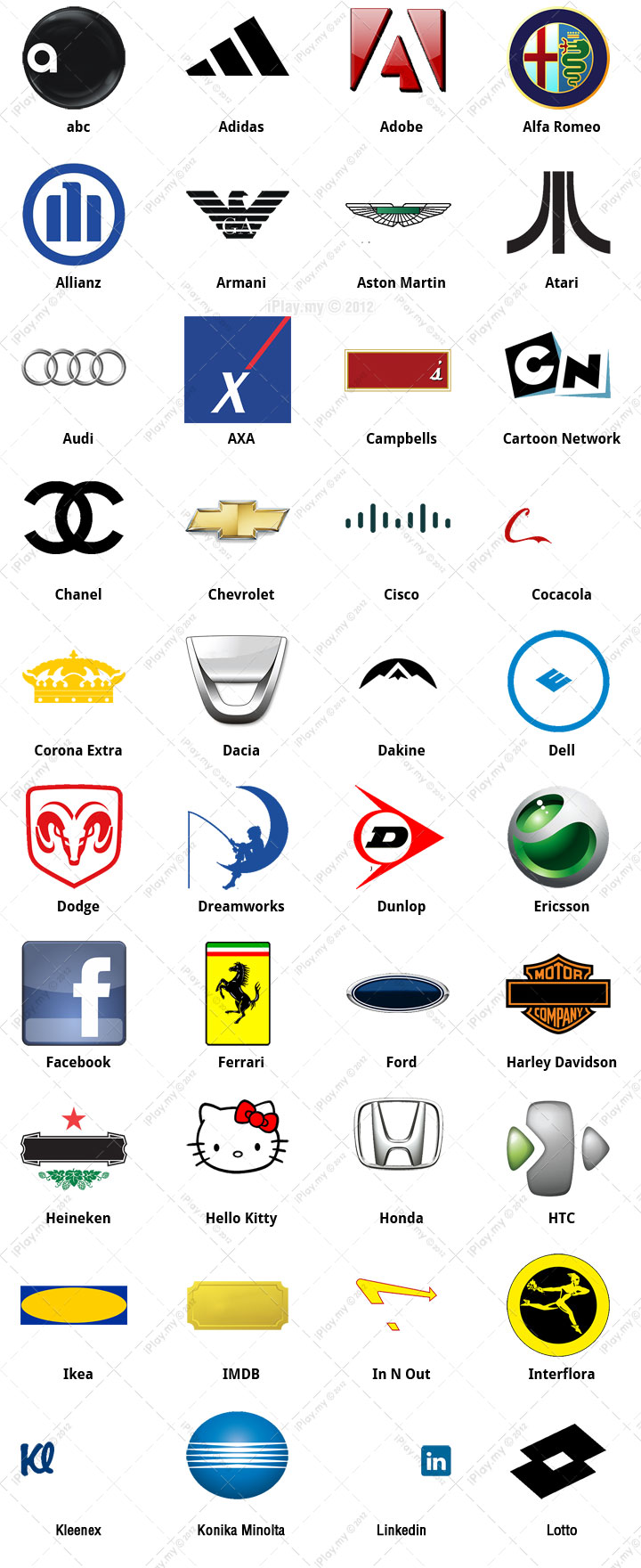 Logo Quiz Game Answers Level 2