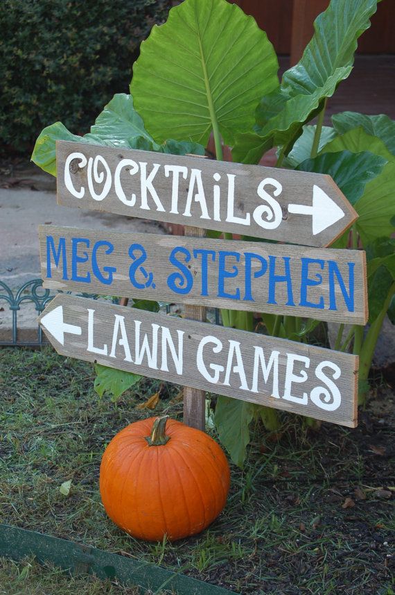 Martha Stewart Wedding Signs