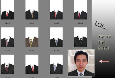 Men Suit PSD Template