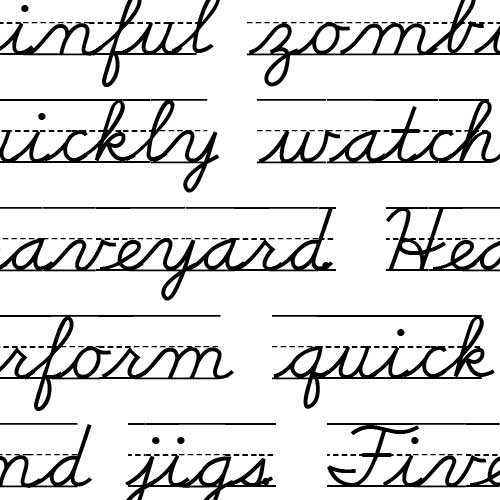 Modern Cursive Font