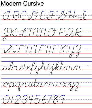 13 Modern Cursive Font Script Images