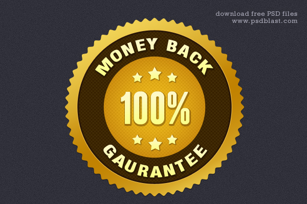 Money-Back Guarantee Gold Seal